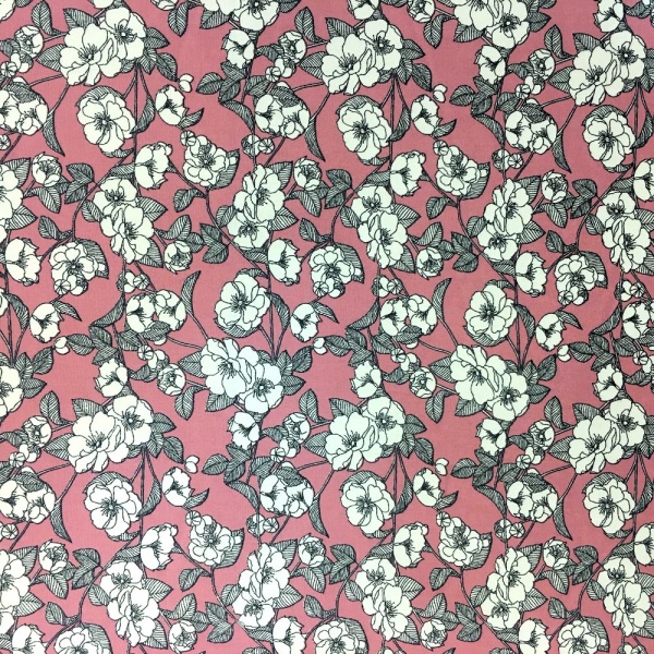 Floral Poplin Design 17 ROSE